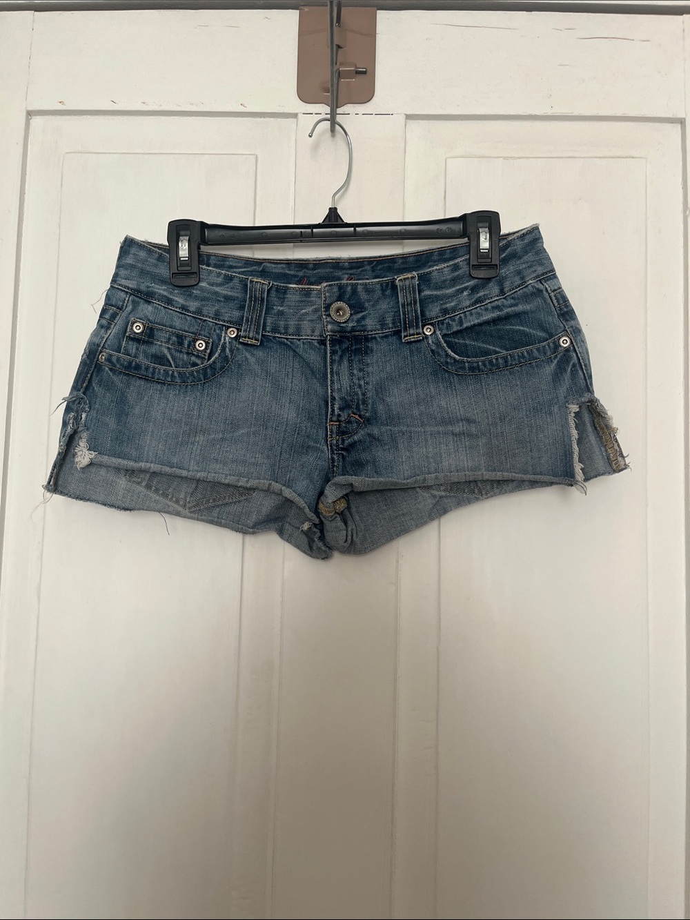 American Eagle Outfitters Washed Blue Denim Cutoff Shorts